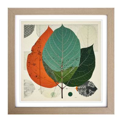 Leaf Bauhaus No.3 - Framed Print