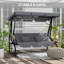 3 Person Porch Swing with Canopy