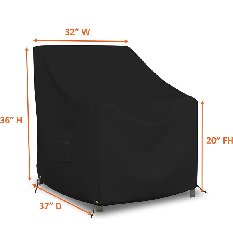 Outdoor Cover, Black, 91.4cm H x 81.3cm W x 94cm D