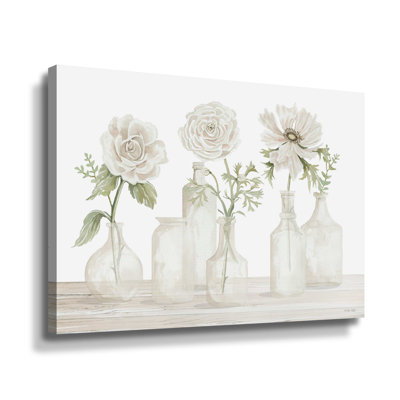 " Bottles And Flowers I "