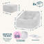 Natalia Corduroy Armchair Bean Bag and Square Footstool-63656827