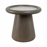 Aleena Wood And Marble Accent Table