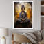 «Black and Gold Yogic Meditation - Yoga», impressions d'art mural-97203071-97203072