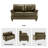 59" Upholstered Loveseat Faux Leather Sofa-1584174913