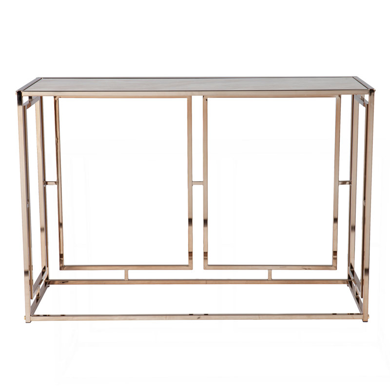 Faux Marble Console Table
