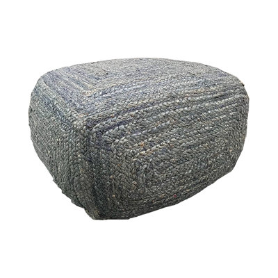 Minehead 30cm Wide Square Solid Colour Pouffe Ottoman