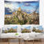 Paysage toffia hilltop village italie tapisserie-28482941
