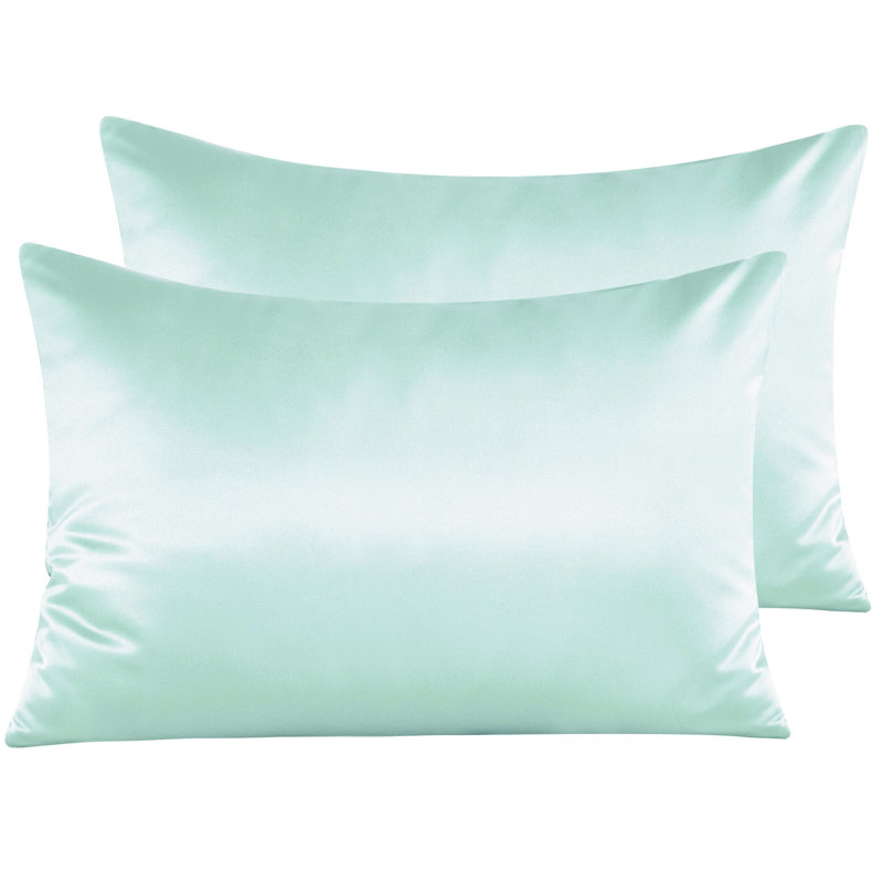  Housse de coussin en microfibre, Grand, Cyan