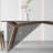 Simple ash wood rectangular dining table set-109697721