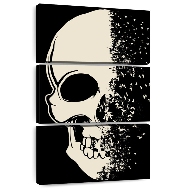 Hitzel Fading Skull, 32" H x 20" W