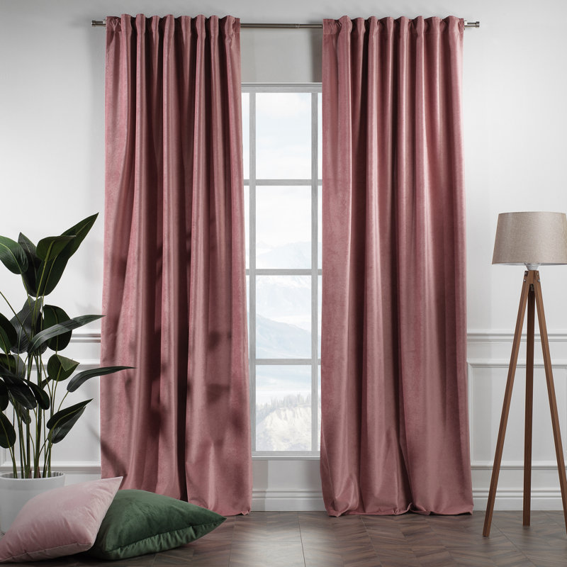 Decorative Double Panel in Matt, Extra Wide X Extra Long, L 52 po x L 108 po, 77 rose Ruddy