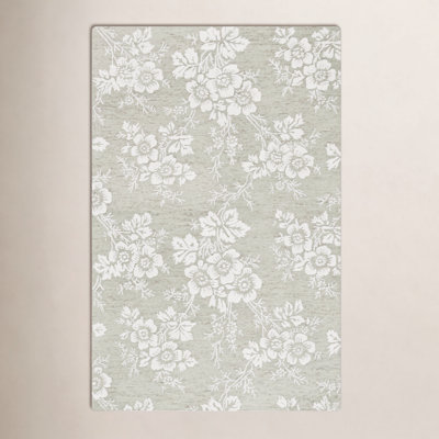 Hand-Tufted Wool Floral Rug