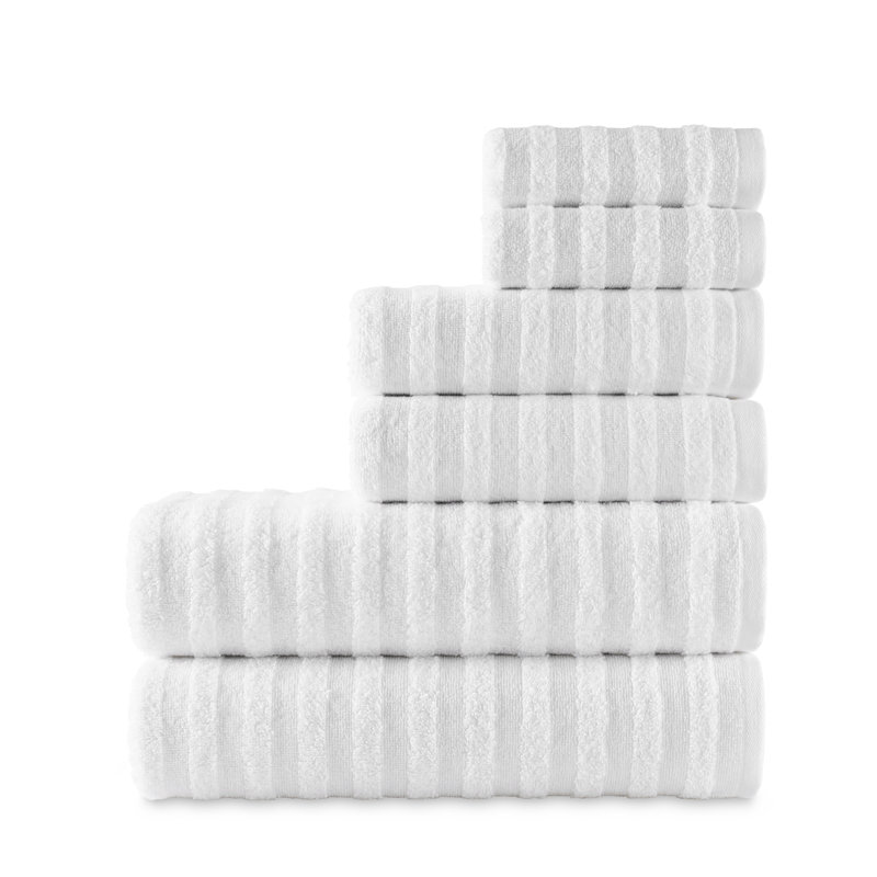 Ensemble de serviettes 6 pièces Bowyn, Blanc