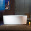 Baignoire tourbillonnante autoportante à double bain à bulles 72 po x l 35-3 / 8 po avec panneau de contrôle à DEL, chromothérapie-108467068-98728269
