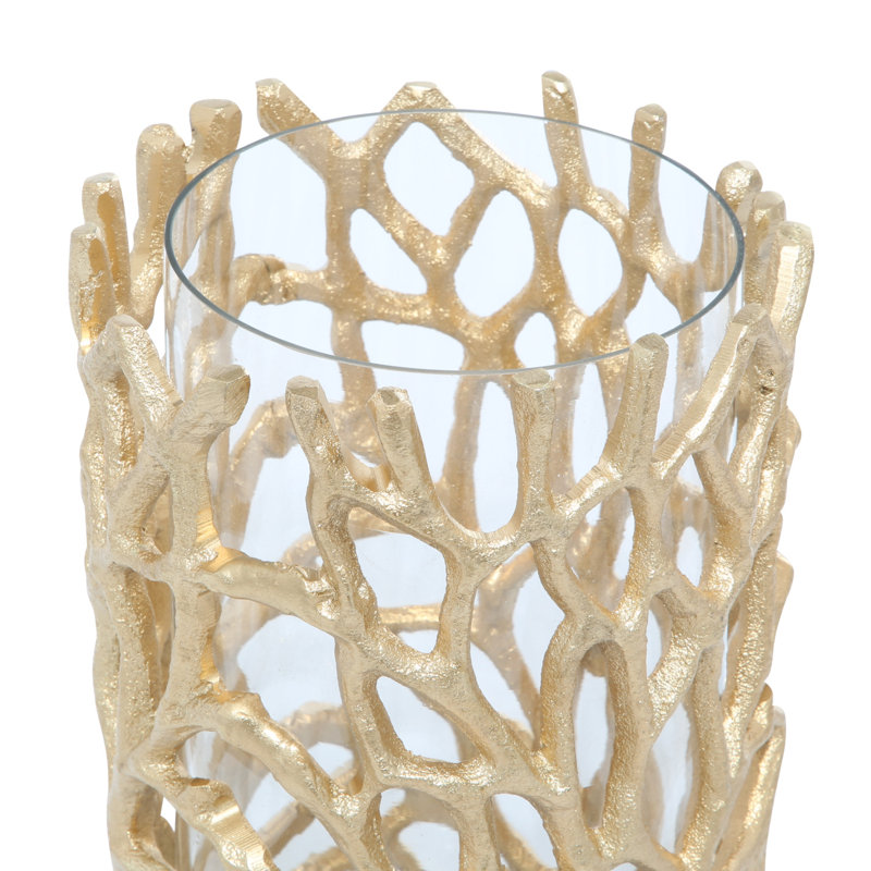 Tabletop Hurricane Candle Lantern, 10" H x 5" W x 5.3" D