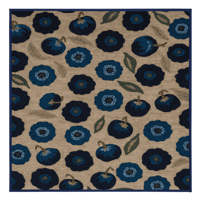  Tapis lavable à motif de bleuets Highbush