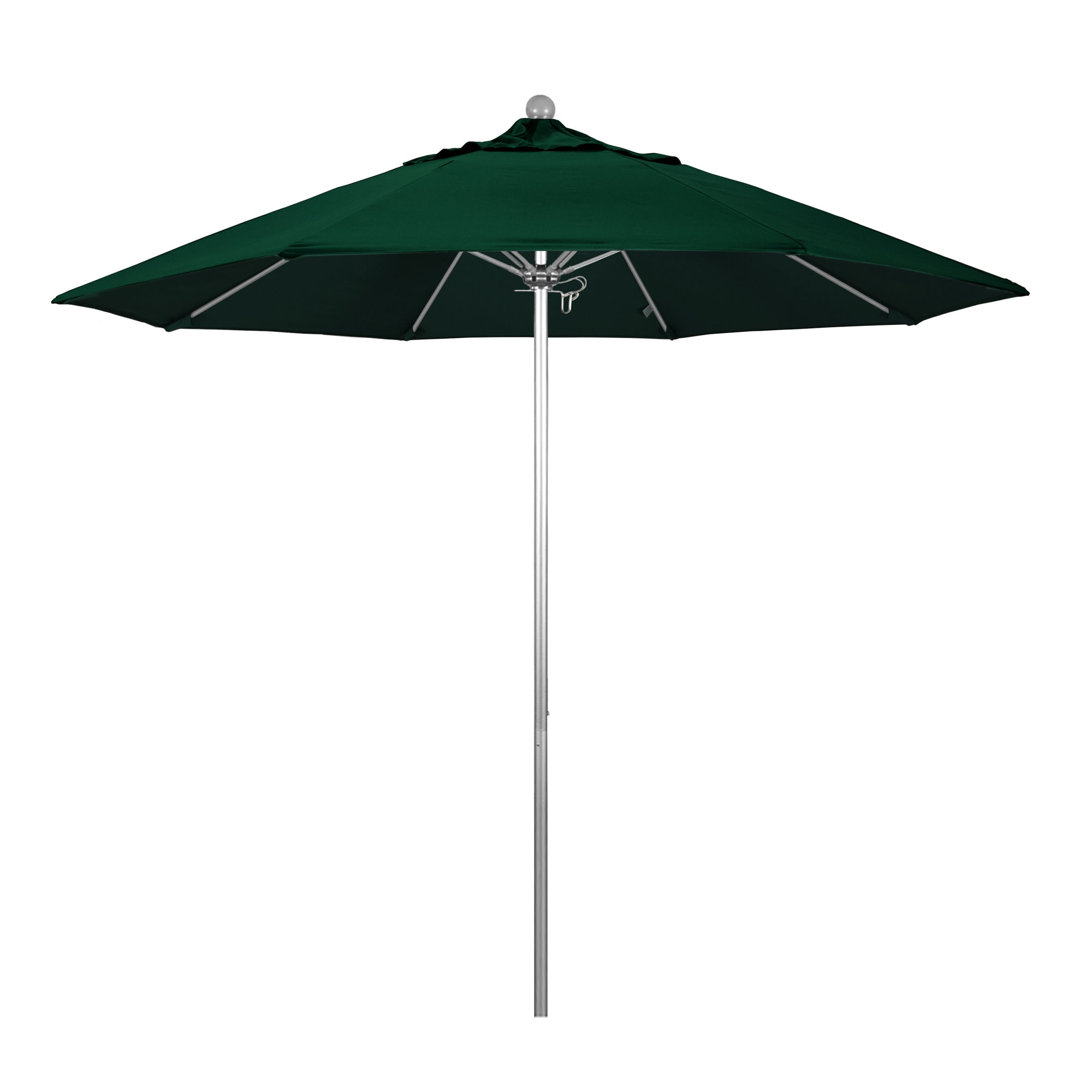 Hibo 108'' Sunbrella® Outdoor Umbrella, Canvas Forest Green Sunbrella® Canvas