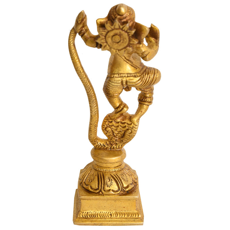 Statue de seigneur Ganesha dansant sur Kaliya