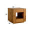 Durable And Stylish Oak Finish End Table For Versatile Home Decor