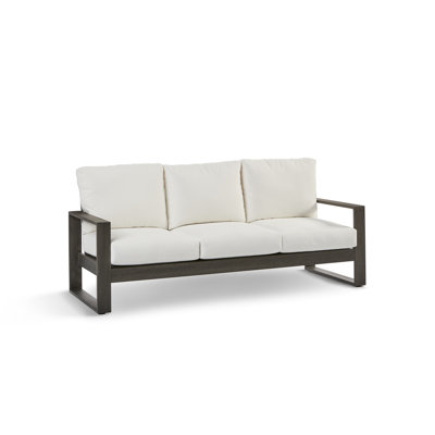 Toyea 87.4" Wide Outdoor Patio Sofa with Sunbrella® Cushions