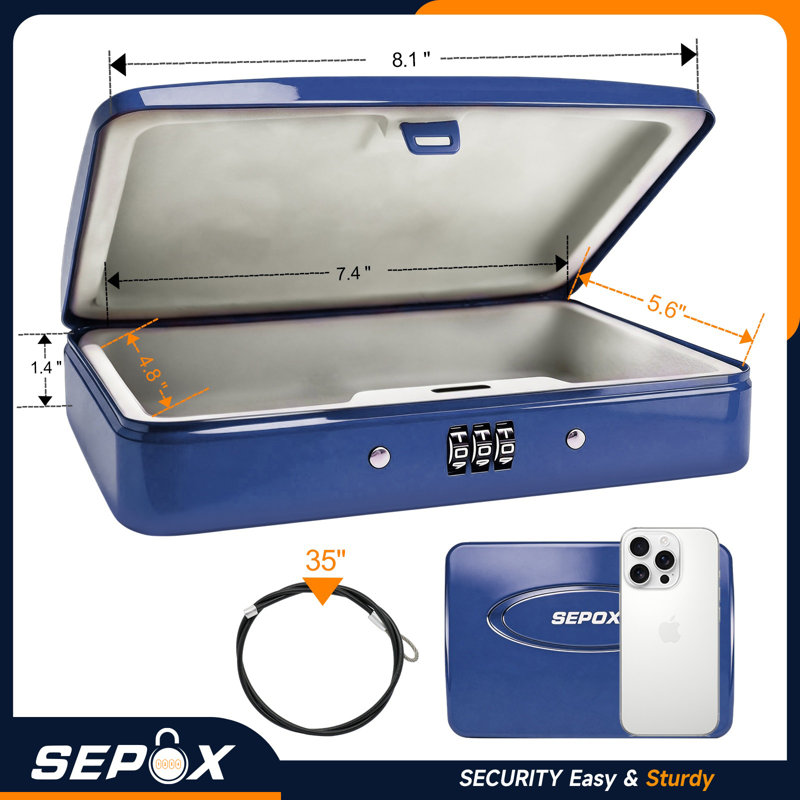 SEPOX Resettable Combination Lock‑Box