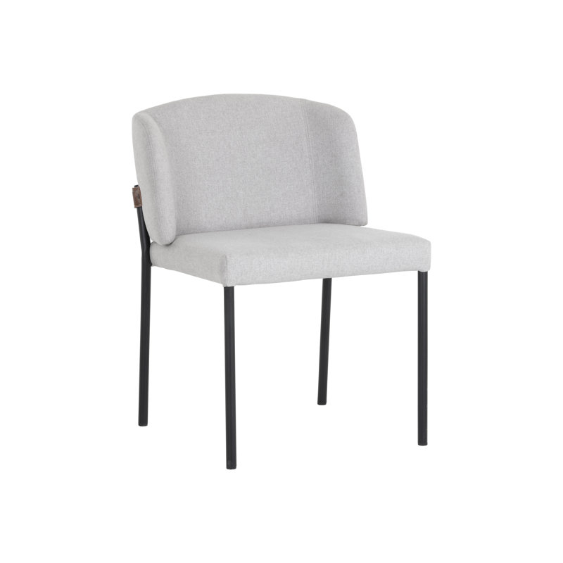 Pearce Upholstered Dining Chair, Light Gray