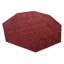 Tapis écologiques tissés à la main en laine tissée à la main - Octogone, couleur rouge foncé, conception unie, tapis épais antidérapants faits à la main pour salon, chambre à coucher-2141865826