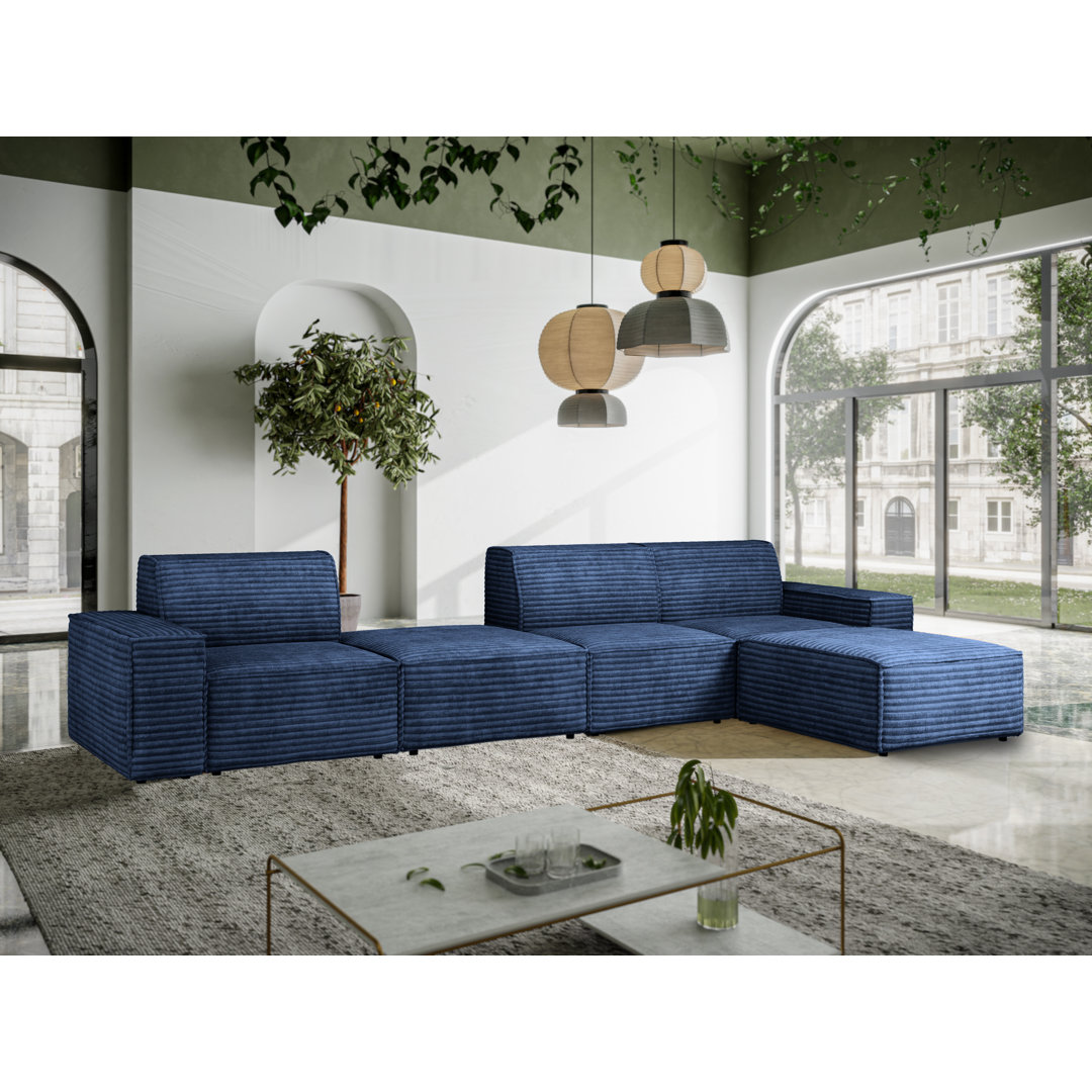 Modulares Ecksofa Matinoula aus Kord