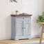 Solid Wood Rectangle Accent Cabinet-78035822