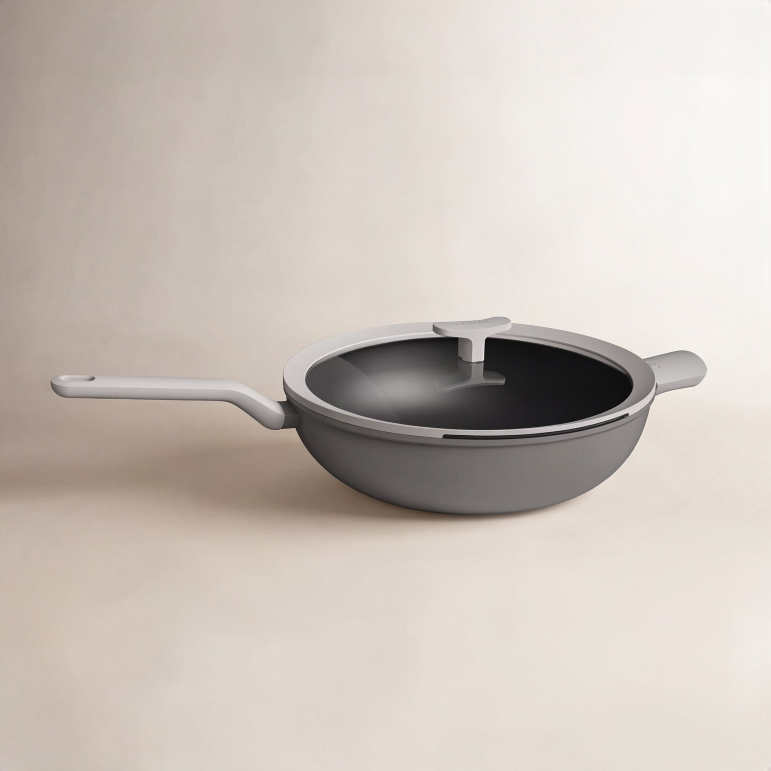 BergHOFF Leo 6.2qt Non-Stick Wok with Glass Lid
