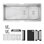 Évier de cuisine à double cuve encastrable en acier inoxydable brossé 70/30 de calibre 16 de 42 po x 19 po avec accessoires intégrés
