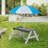 [Assembly Video Provided] Garden Potting Bench Table, Fir Wood Workstation with Storage Shelf, Drawer and Cabinet