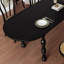 Classic Black Ash Wood Solid Wood Oval Table-1568633441