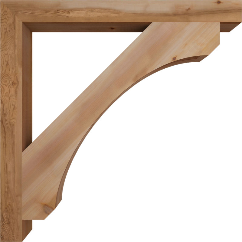 Support en bois rustique Legacy Block, Cèdre rouge, Lisse, H 44 po x l 3,5 po x P 44 po