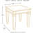 Thaddeus Mirrored Glass Top End Table