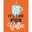 Art sur toile tendue par Trinx Duncan, Genesis Gallery: Coffee Time, Orange-45072034