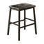 Counter Height With Faux Marble Table And 2 Black Leather Stools Metal Frame Band In Upholstery