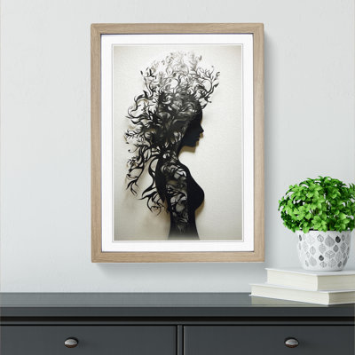 Woman Contemporary - Framed Print