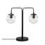 Lampe de table noire 23,23 po Yvaine