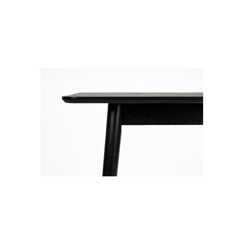 Fabio 47'' W Solid Wood Console Table, Black