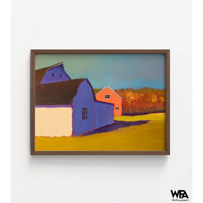 Bucolic Structure VII by Carol Young, Farm Lifestyle Art, Bucolic Scenes Painting Print, Countryside Wall Art, Modern Farmhouse Decor