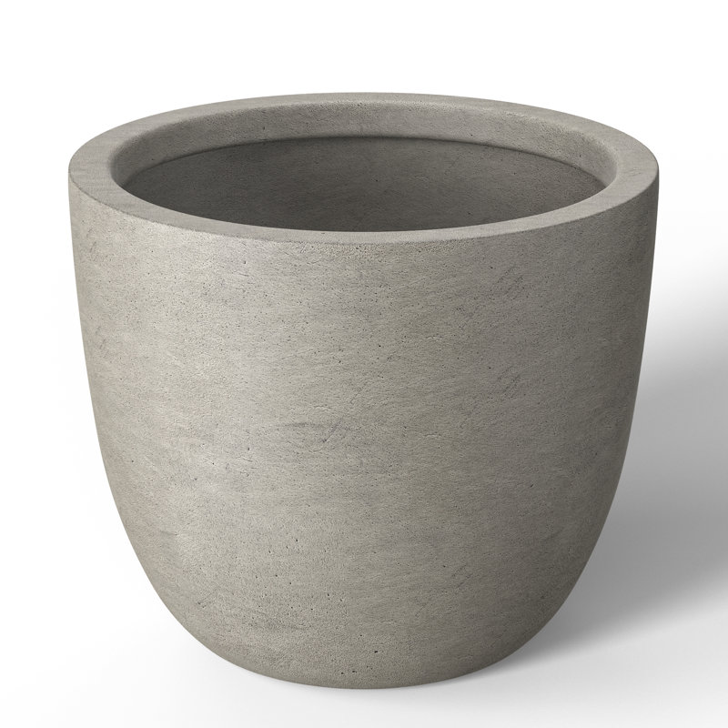 Larney Handmade Pot Planter, 11.81" H x 13.78" W x 13.78" D, Pale Yellow