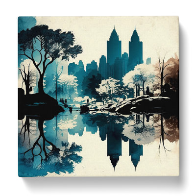 Central Park Graphic Art - Wrapped Canvas - Framed Print