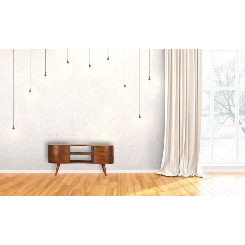 Chestnut Rounded Entertainment Unit, Chestnut