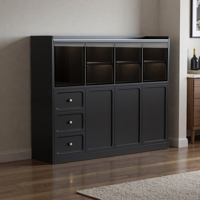 Mid ancient style storage sideboard cabinet