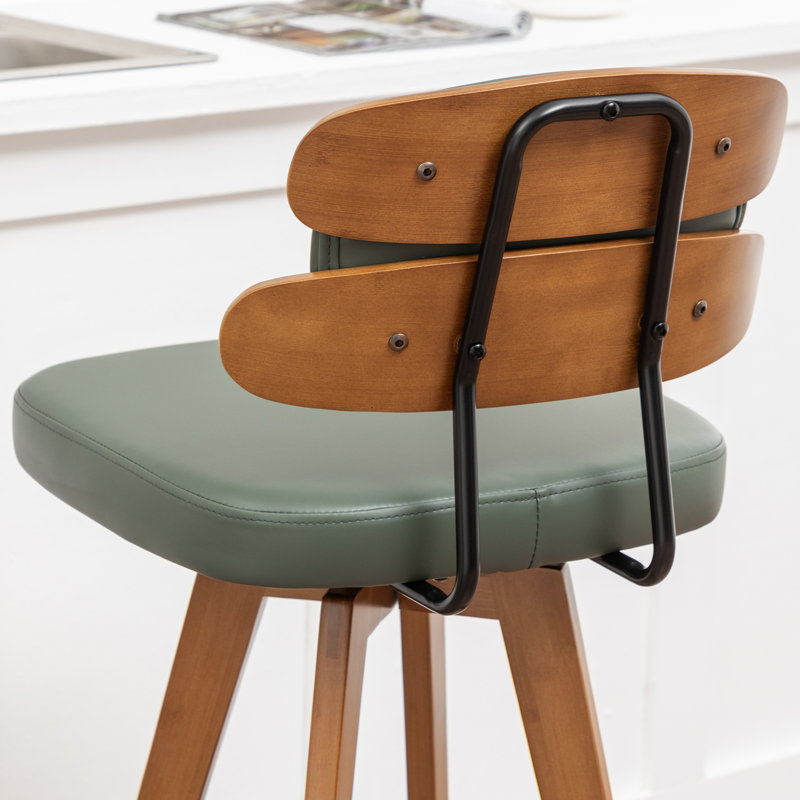 Tabouret de bar et de comptoir Modern, Vert, Tabouret de comptoir (siège d'une hauteur de 26,7