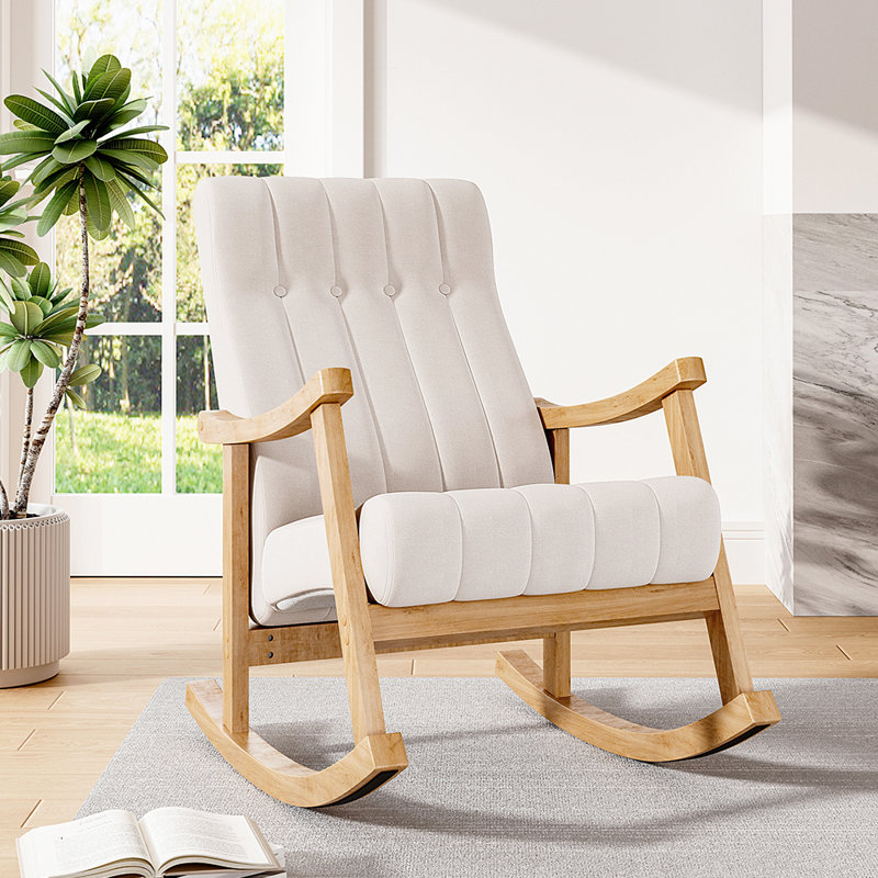 Maygen Rocking Chair, Beige
