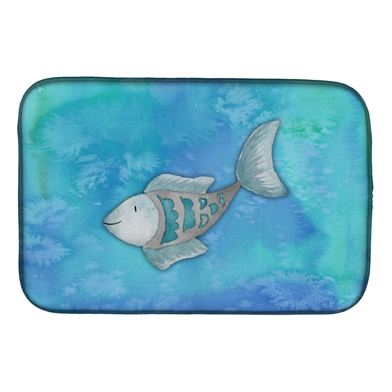 Tapis de séchage pour aquarelle de poisson