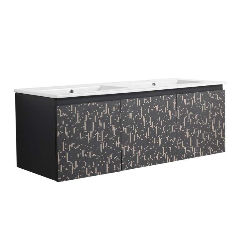 Base de meuble-lavabo double mural 47,6 po seulement