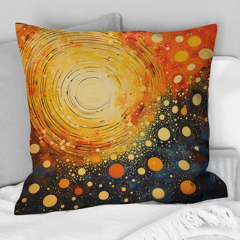 Coussin Fiery Fusion I - Abstract Collages